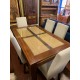 Mesa comedor colonial ext madera y rattan