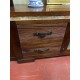 Mueble bajo tv madera y rattan