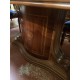 Mesa comedor nogal con marqueteria y silleria