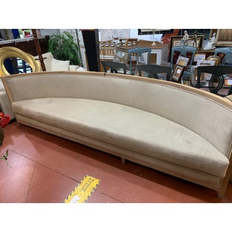 Sofa diseño curvo firmado madera de roble