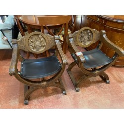 Jamuga castellana con talla asiento cuero