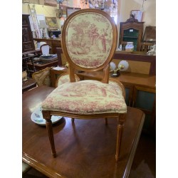 4 sillas clasicas asiento y respaldo tapizado