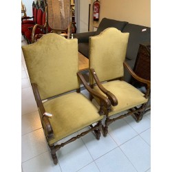 Pareja de butacas provenzales tap marron