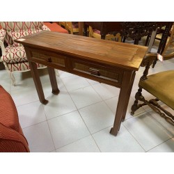 Consola colonial madera y caña 2/c