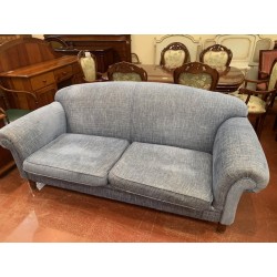 Sofa 3/p brazo curvo tap gris azulado