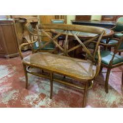 Banco tipo thonet respaldo cruces