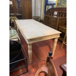 Mesa india palisandro pintada blanco roto