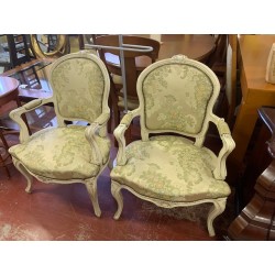 Butaca est luis xv madera color hueso