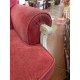 Pareja de butacas clasicas madera color hueso tap rosa