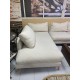 Sofa 2 plazas con chaislonge base madera tap chenilla beige SKLUM