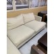 Sofa 2 plazas con chaislonge base madera tap chenilla beige SKLUM