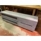 Mueble tv 2/p abatibles y 2 cajones en color gris