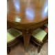 Mesa comedor cerezo ext + 6 sillas estilo clasico