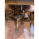 Mesa comedor clasica lupa de nogal + 4 sillas y 2 sillones