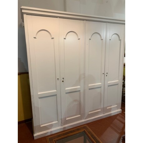 Armario 4/p en blanco mate