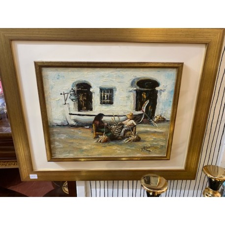 Oleo sobre lienzo pintor D. Rivera