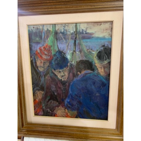 Oleo pescadores firmado