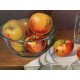 Oleo bodegon manzanas