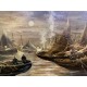Oleo barcos firmado Pablo Zacarias