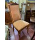 Mesa comedor 2 columnas tapa cristal oval + 6 sillas y 2 sillones