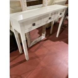 Consola 3/c colonial blanco roto