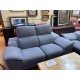 Sofa 3/p 2 relax electricos  + sofa 2 /p tap chenilla gris