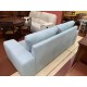 Sofas 3+2 brazo recto en tapizado alcantara azul agua