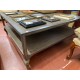 Mesa centro industrial tapa madera color gris