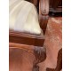Silleria estilo Regencia en madera de caoba