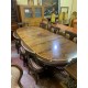 Mesa comedor ovalada palma de caoba + 8 sillas