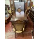Mesa comedor clasica tapa forma + 4 sillas y 2 sillones