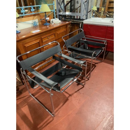 Sillon Wassily cuero negro