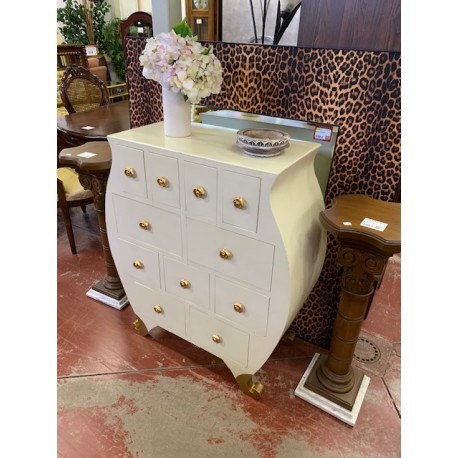 Comoda Maison du monde blanco roto y dorado 11/c