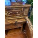 Mueble secreter plumeado nogal con bronces