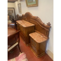 Dormitorio matrimonio clasico raiz y marmol