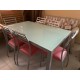 Mesa cocina cristal glass + 6 sillas