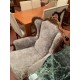 Sofa tipo luis XV tap con terciopelo + 2 butacas