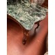 Mesa centro clasica + rincon tapa marmol verde