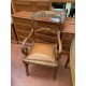 6 sillas + 2 sillones estilo ingles madera nogal