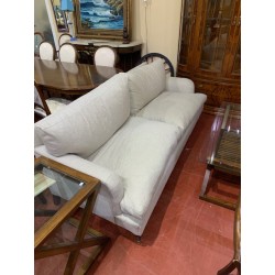 Sofa 3/p pata torneada tap gris