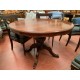 Mesa comedor estilo ingles madera caoba redonda ext