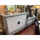 Modular moderno lacado en blanco y plata