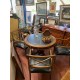 Mesa juego redonda clasica + 4 sillones