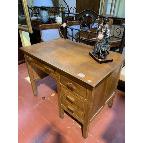Mesa escritorio antiguo madera de roble