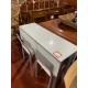 Mesa cocina con alas cristal glass + 2 banquetas