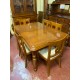 Mesa comedor victoriana cerezo ext + 6 sillas