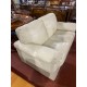 Sofa 3/p piel beige + 2 plazas