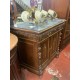 Mueble antiguo con talla 2/p 1/c tapa marmol gris