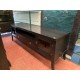 Mueble bajo tv en color negro ebano
