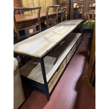 Mueble tv bajo industrial 3/c